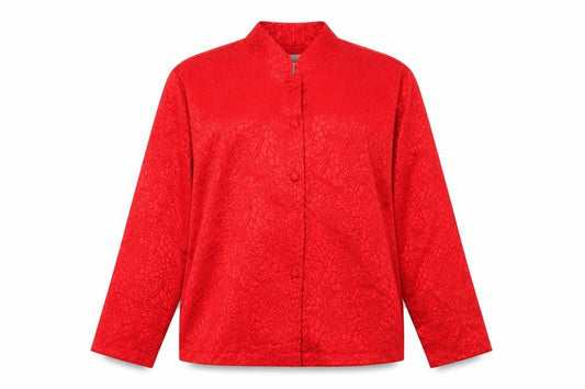 Womens UK Size 16 Berkertex Red Basic Blouse