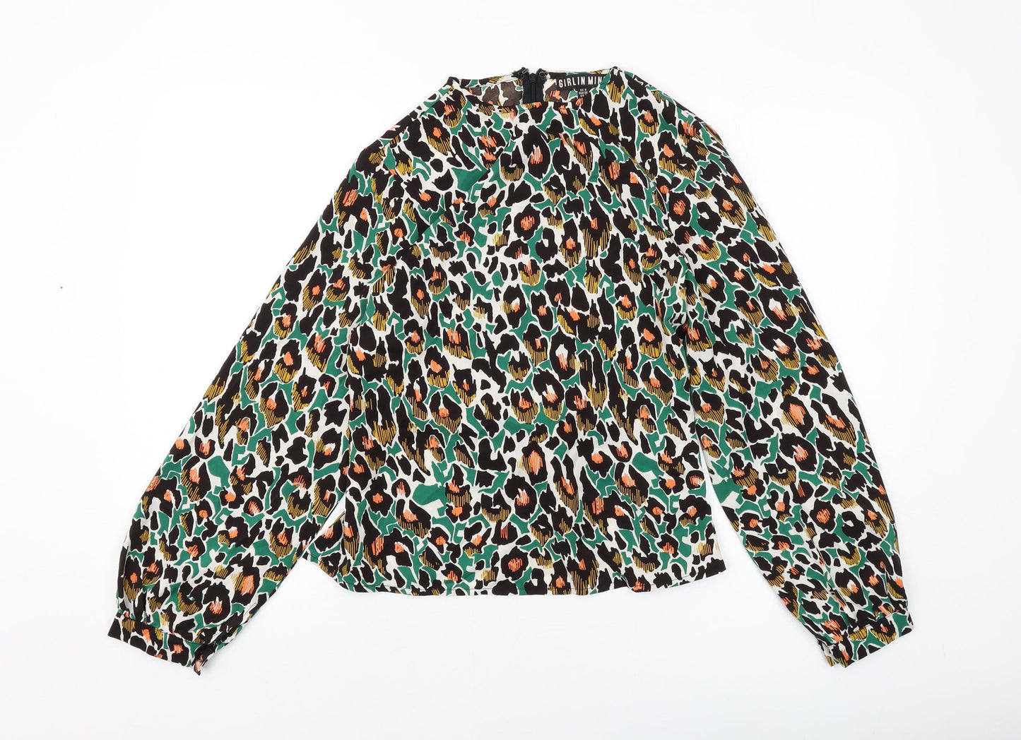 Womens UK Size 8 Girl in Mind Multicoloured Basic Blouse