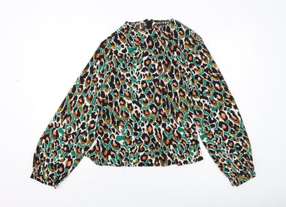 Womens UK Size 8 Girl in Mind Multicoloured Basic Blouse