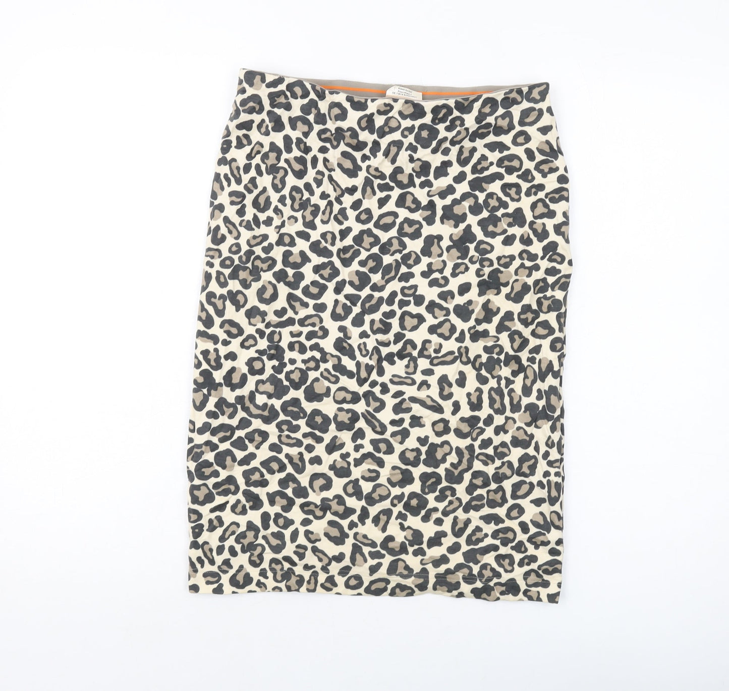 Riani Womens Beige Animal Print Viscose Straight & Pencil Skirt Size 10