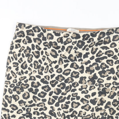 Riani Womens Beige Animal Print Viscose Straight & Pencil Skirt Size 10