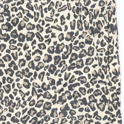 Riani Womens Beige Animal Print Viscose Straight & Pencil Skirt Size 10