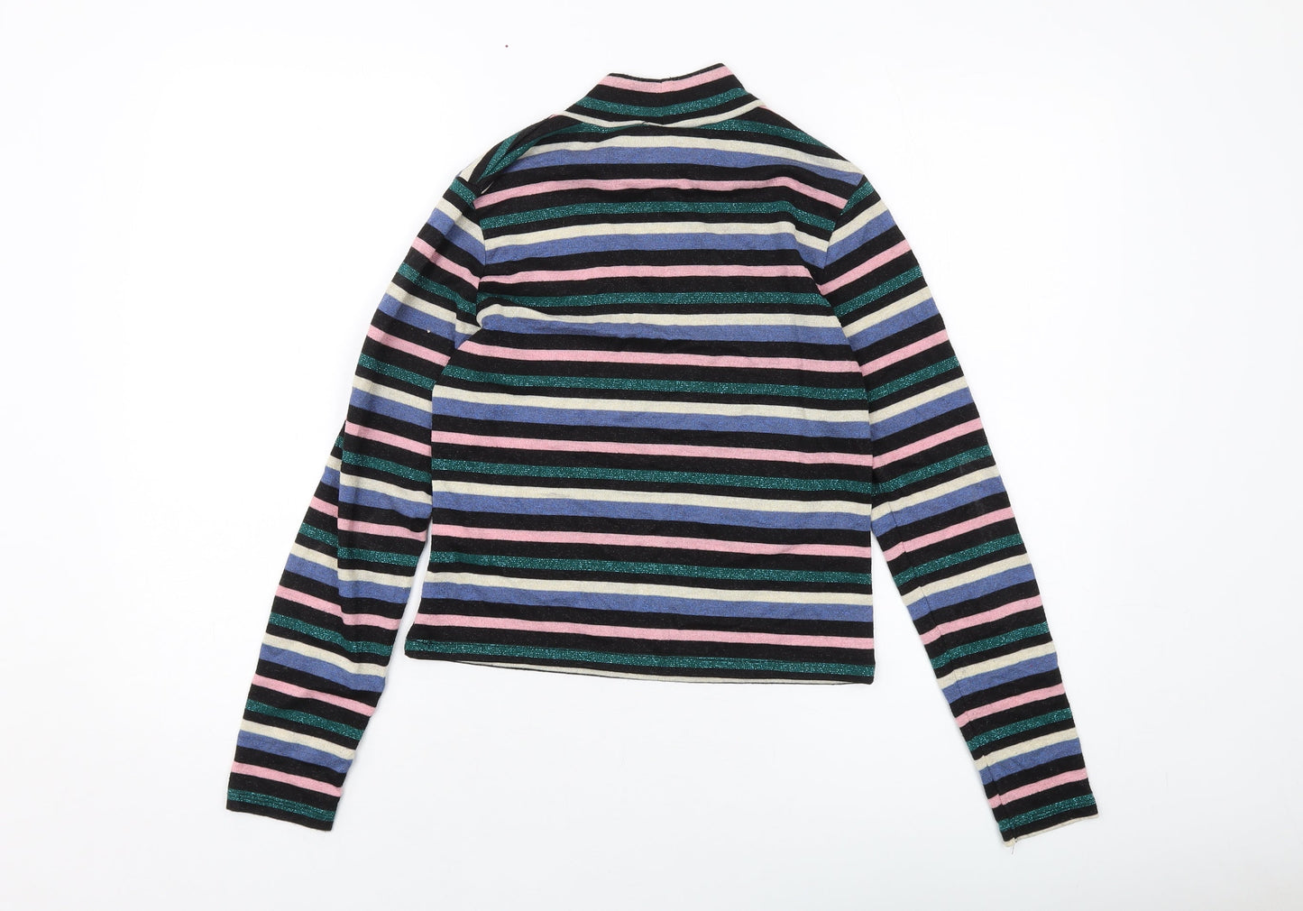 Womens UK Size M H&M Multicoloured Basic Blouse