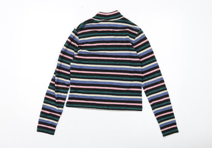Womens UK Size M H&M Multicoloured Basic Blouse