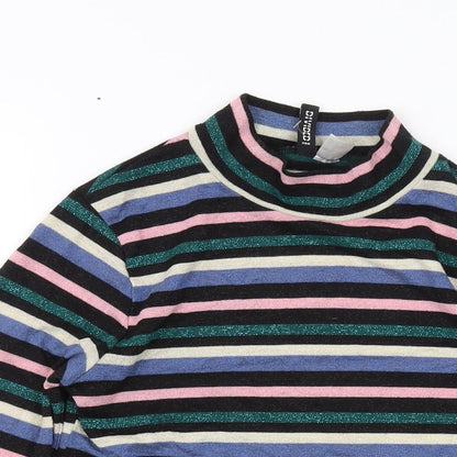 Womens UK Size M H&M Multicoloured Basic Blouse