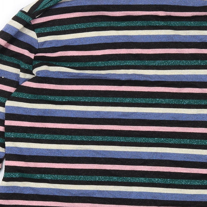 Womens UK Size M H&M Multicoloured Basic Blouse