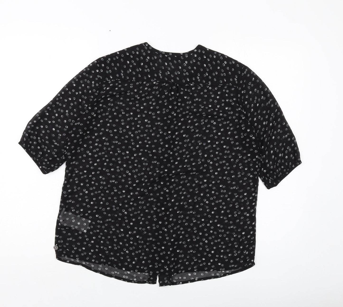 Womens UK Size 8 Maison Scotch Black Basic Blouse