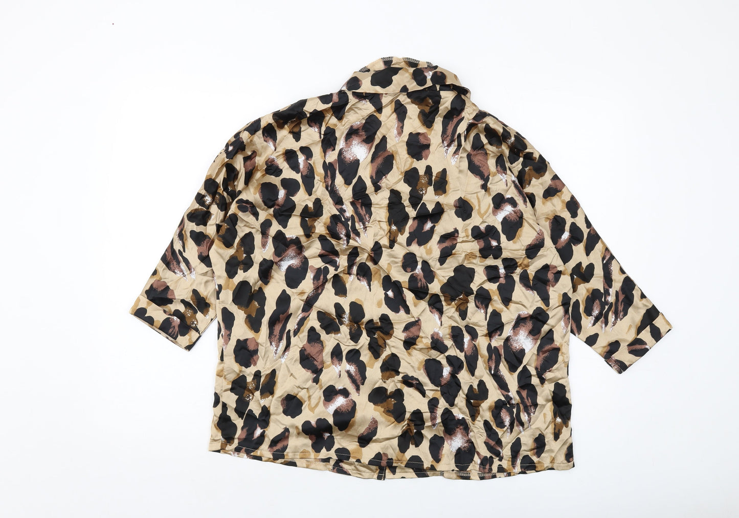 Womens UK Size 8 Nasty Gal Brown Basic Blouse
