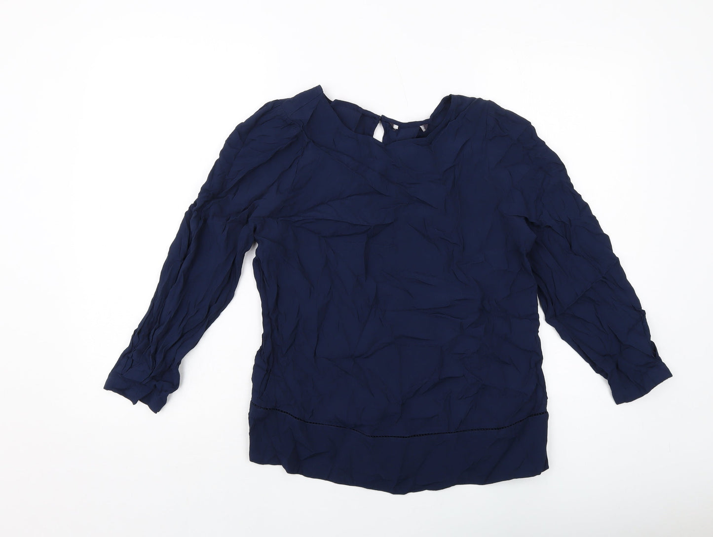 Womens UK Size 8 Marks and Spencer Blue Basic Blouse