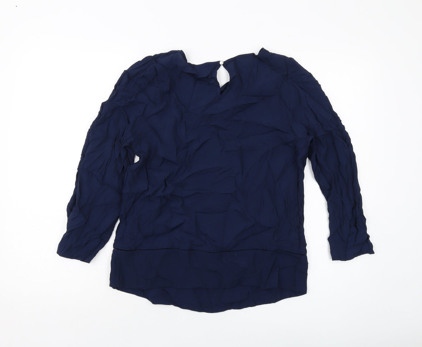 Womens UK Size 8 Marks and Spencer Blue Basic Blouse