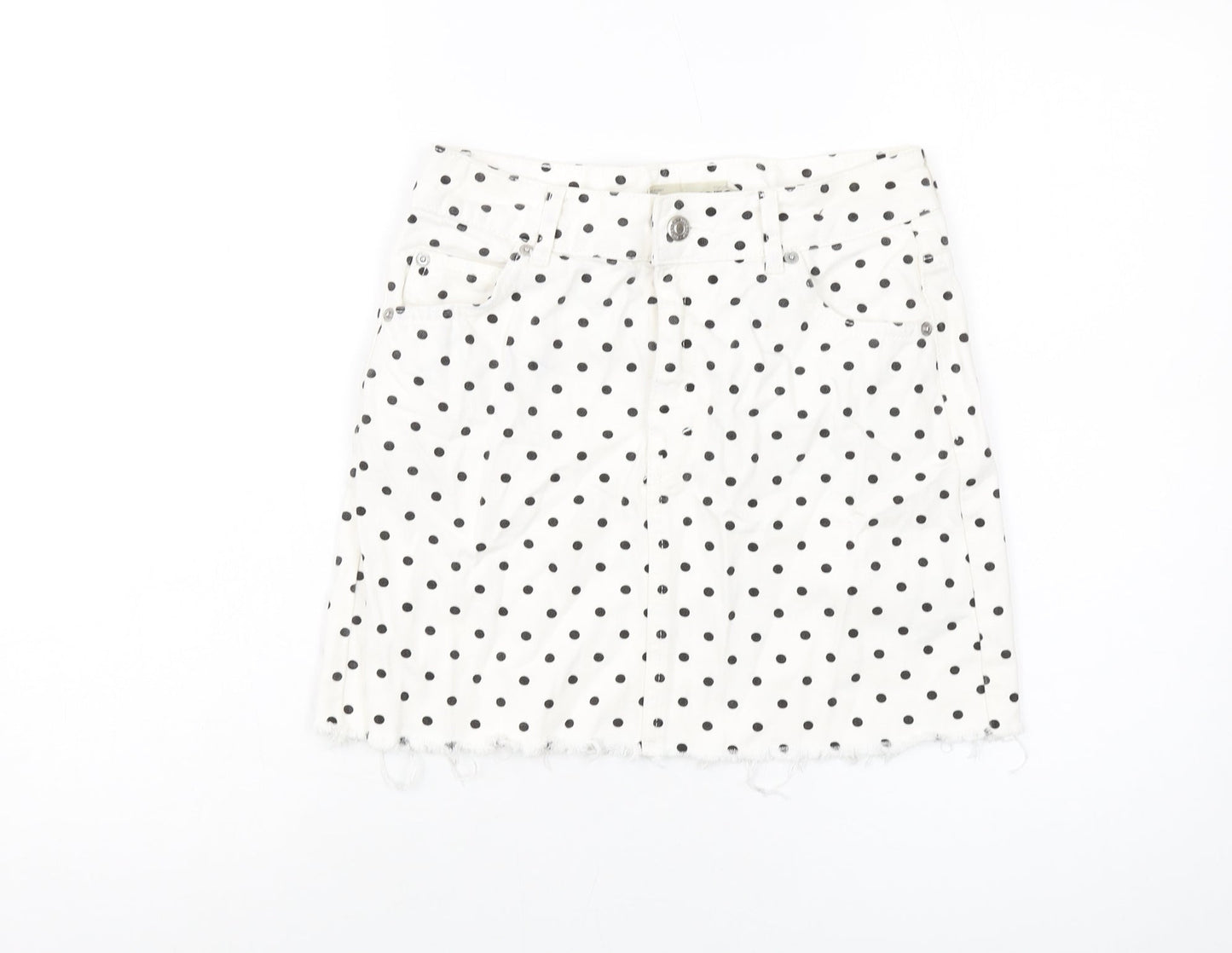 Womens UK Size 8 Topshop Mini Denim Skirt