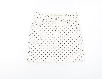 Womens UK Size 8 Topshop Mini Denim Skirt