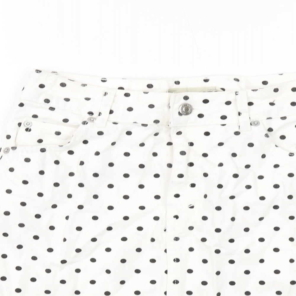 Womens UK Size 8 Topshop Mini Denim Skirt