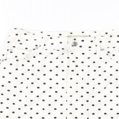 Womens UK Size 8 Topshop Mini Denim Skirt