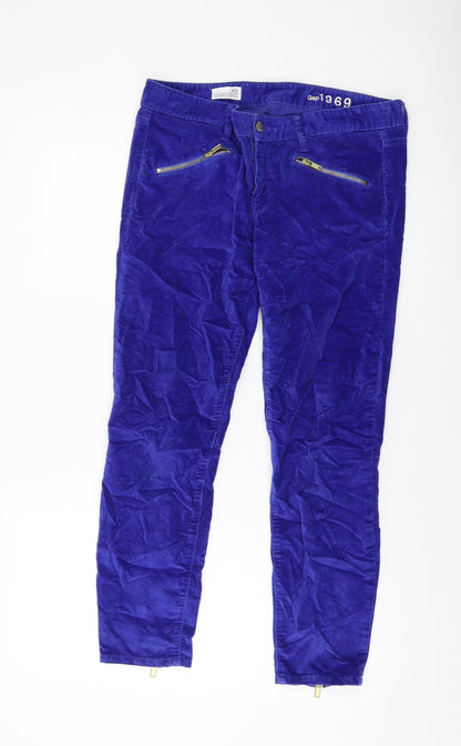 Womens UK Size 30 in Gap Regular Fit  Blue Trousers