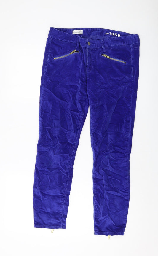 Womens UK Size 30 in Gap Regular Fit  Blue Trousers