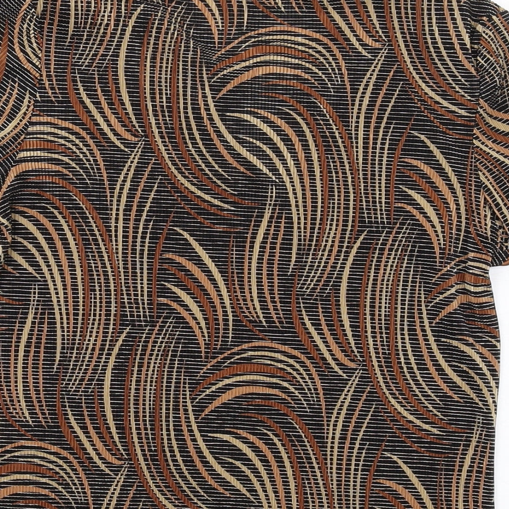 Womens UK Size 10 Berkertex Brown Basic T-Shirt