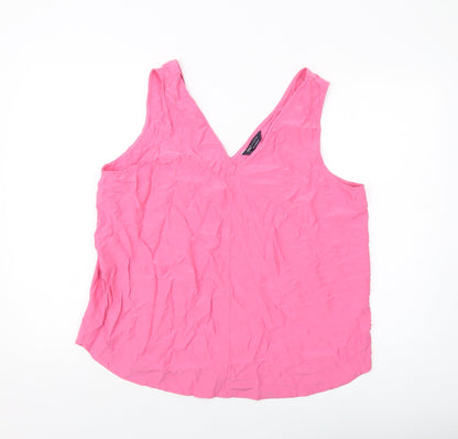Womens UK Size 18 Marks and Spencer Pink Basic Tank