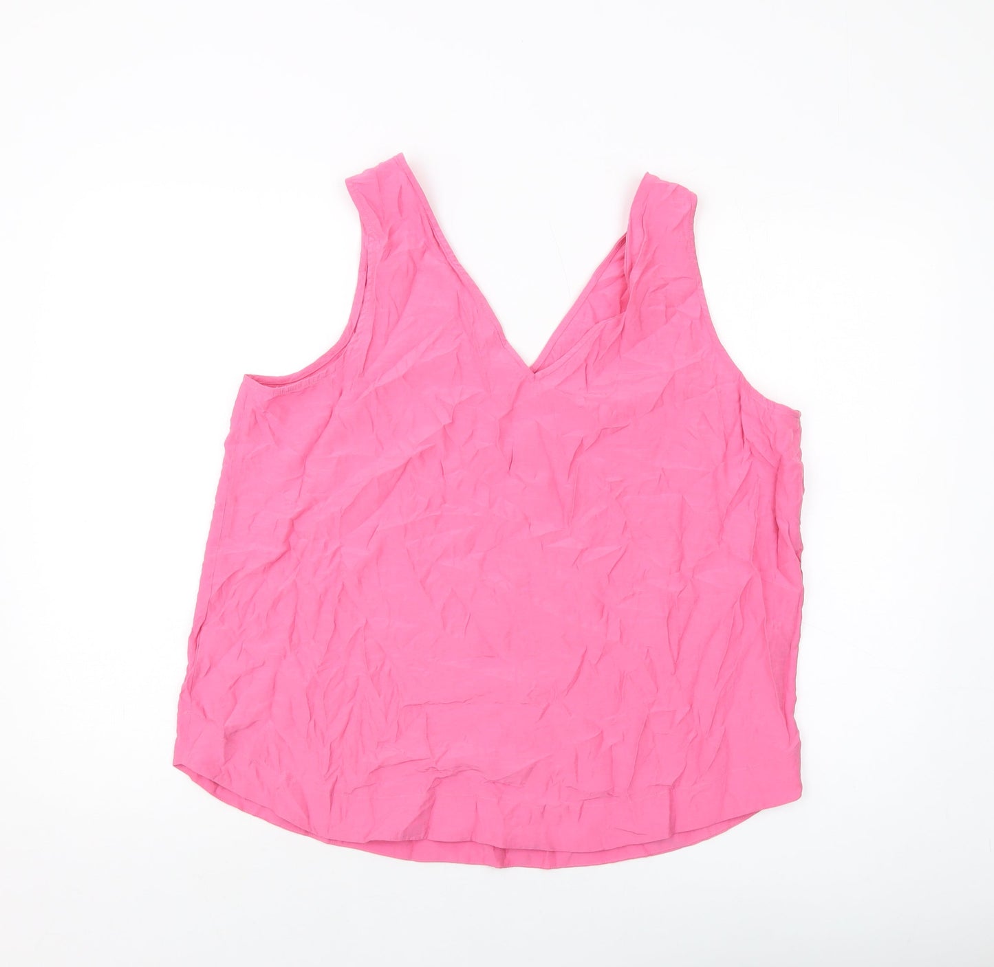 Womens UK Size 18 Marks and Spencer Pink Basic Tank