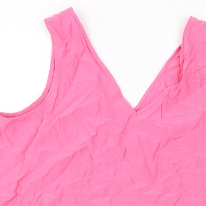 Womens UK Size 18 Marks and Spencer Pink Basic Tank