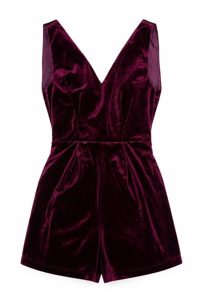 Womens UK Size 8 Topshop One-Piece Purple Playsuit