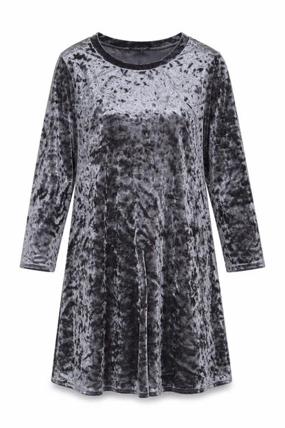New Look Womens Grey Polyester A-Line Size 16 Round Neck Pullover