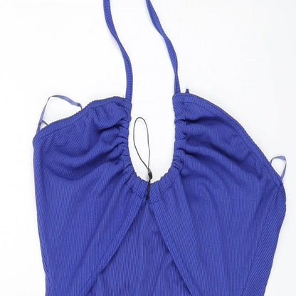 Pink Vanilla Womens Blue Polyester Mini Size 14 Sweetheart Pullover