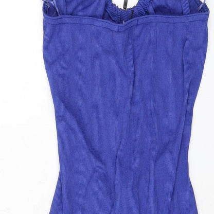 Pink Vanilla Womens Blue Polyester Mini Size 14 Sweetheart Pullover