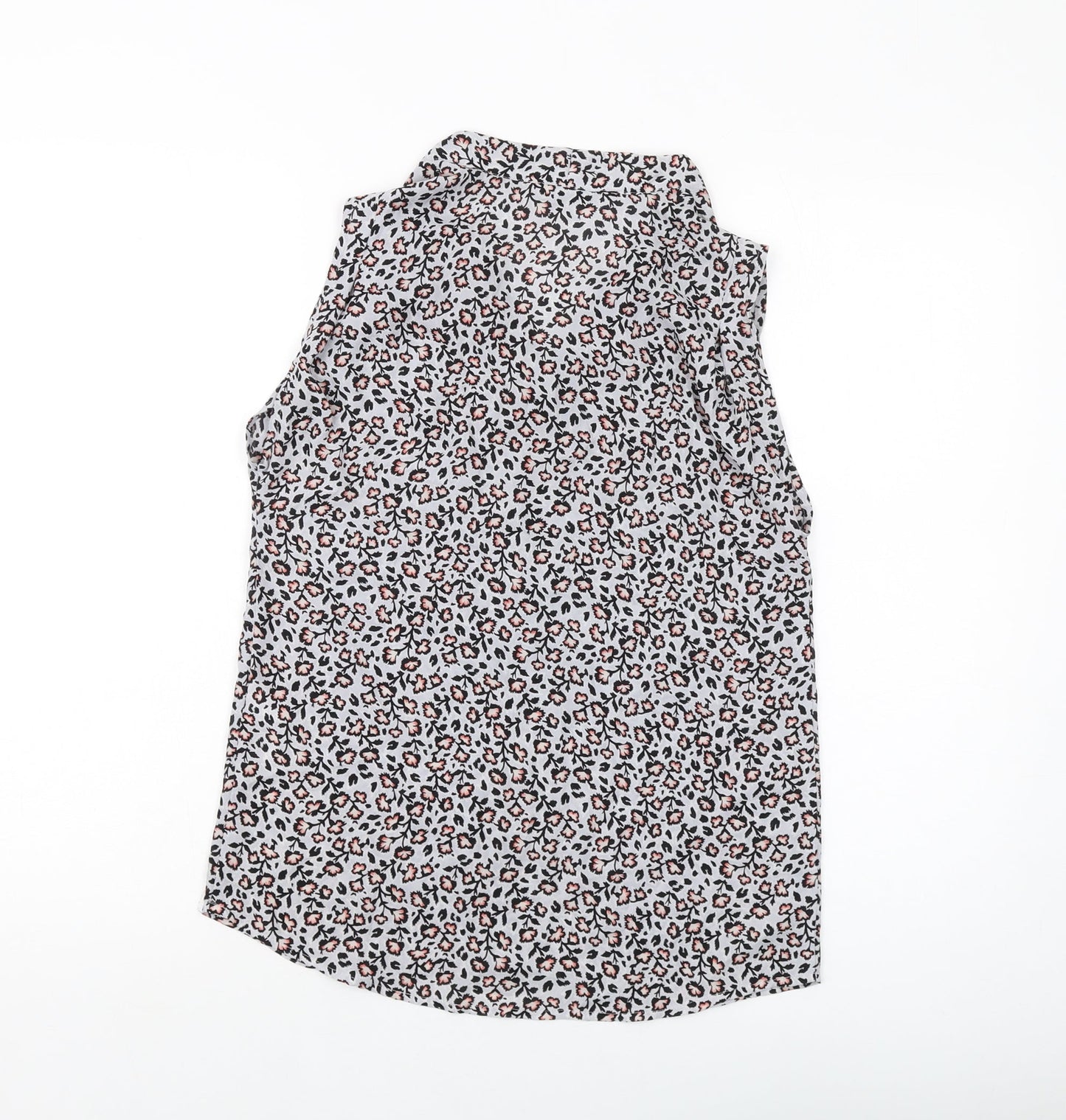 Womens UK Size 8 Warehouse Grey Basic Tank