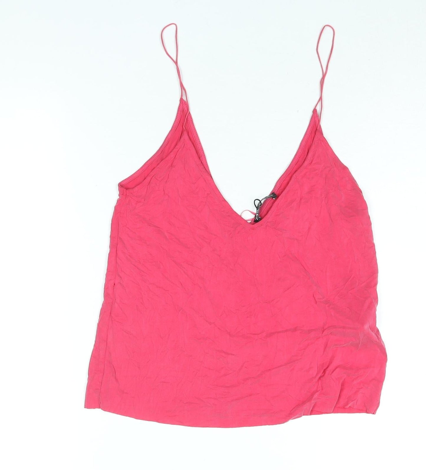 Womens UK Size S Zara Pink Camisole Blouse