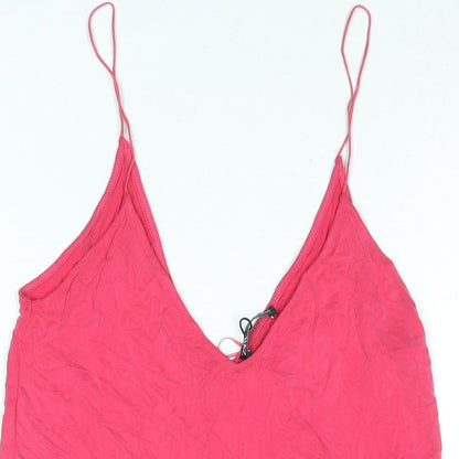 Womens UK Size S Zara Pink Camisole Blouse