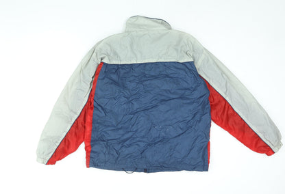Sportier Womens Multicoloured Windbreaker Jacket Size 14 Zip - Colourblock Size 14-16