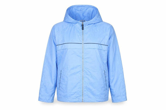 Womens UK Size 18 Joie De Vivre Blue Windbreaker Coat