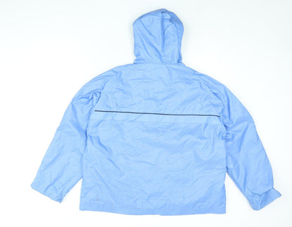 Womens UK Size 18 Joie De Vivre Blue Windbreaker Coat