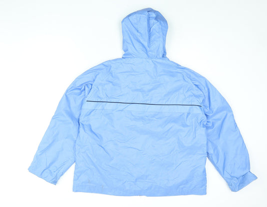 Womens UK Size 18 Joie De Vivre Blue Windbreaker Coat