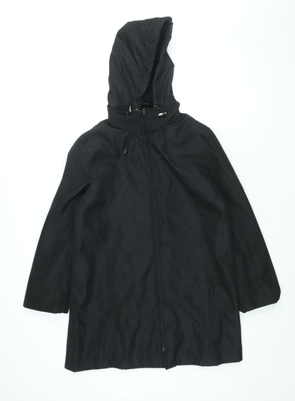 Womens UK Size 12 Rosetti Black Parka Coat