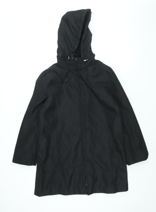 Rosetti Womens Black Parka Coat Size 12 Zip