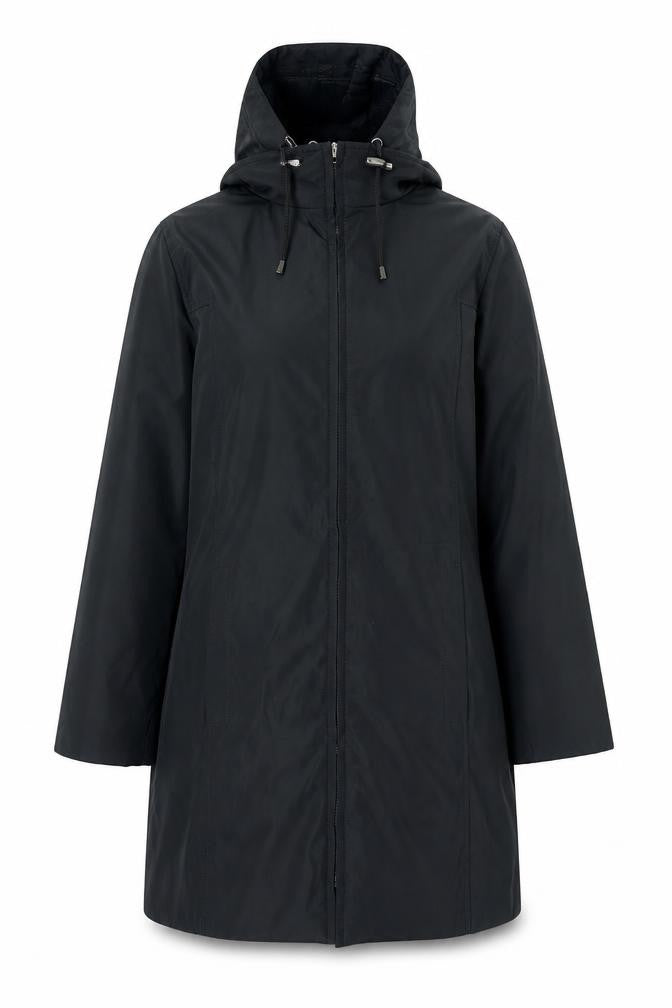 Womens UK Size 12 Rosetti Black Parka Coat