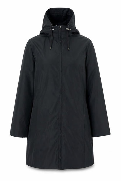 Womens UK Size 12 Rosetti Black Parka Coat