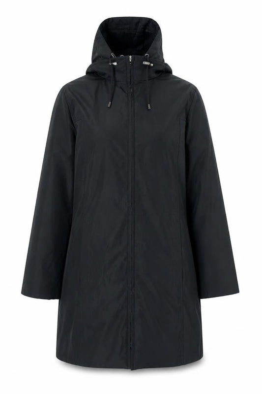 Womens UK Size 12 Rosetti Black Parka Coat