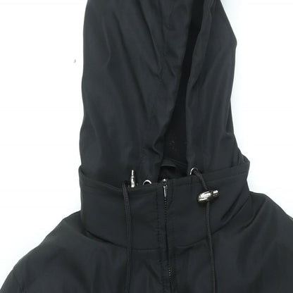 Womens UK Size 12 Rosetti Black Parka Coat