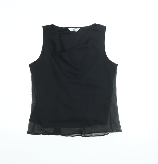 Womens UK Size 18 New Look Black Camisole Blouse