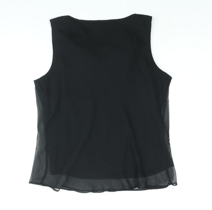 Womens UK Size 18 New Look Black Camisole Blouse