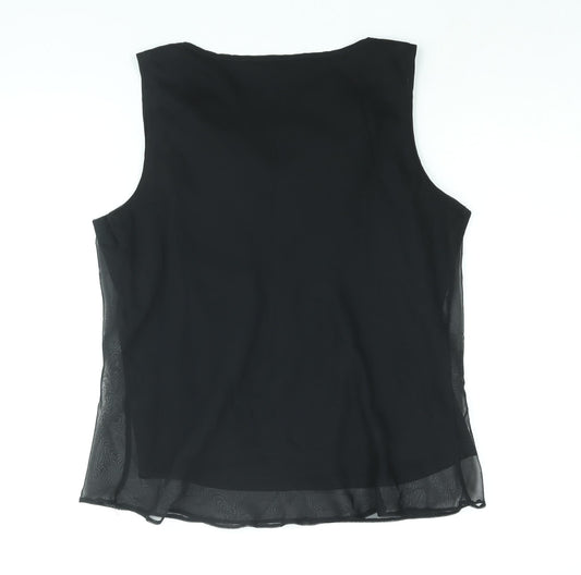 Womens UK Size 18 New Look Black Camisole Blouse