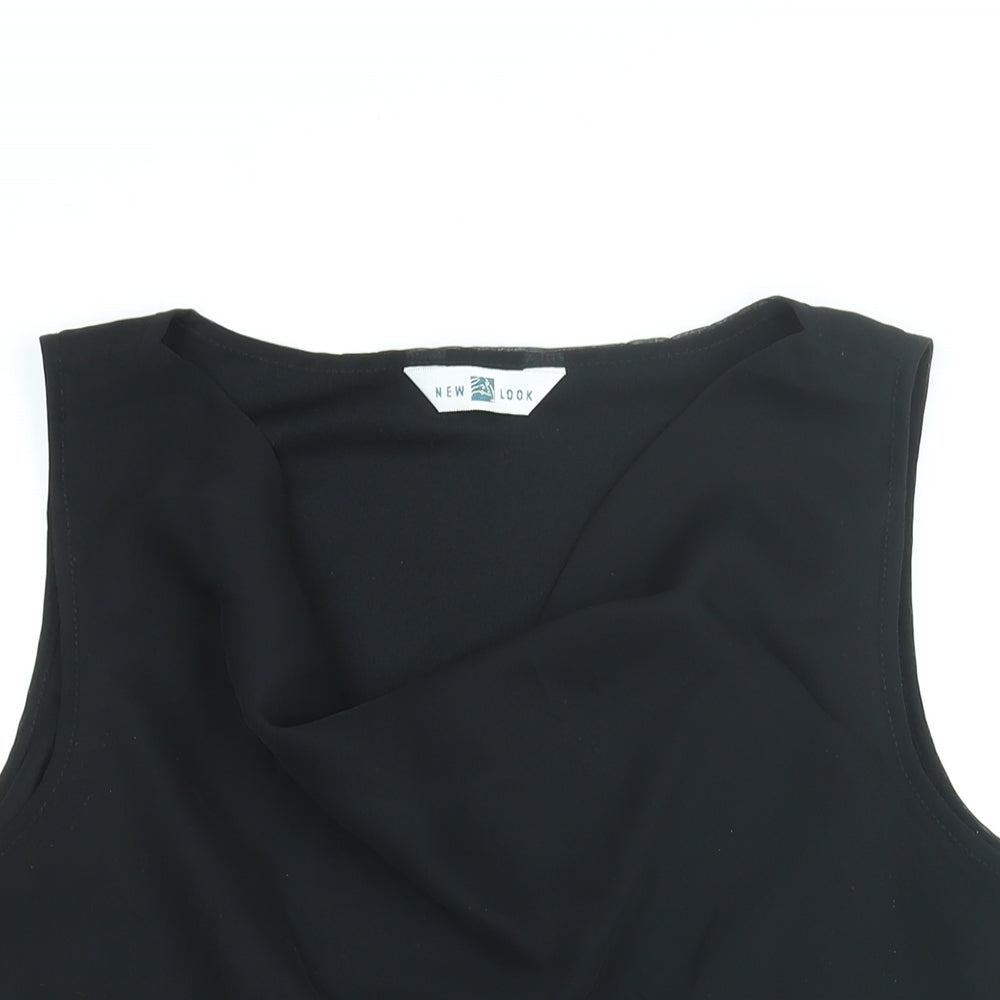 Womens UK Size 18 New Look Black Camisole Blouse