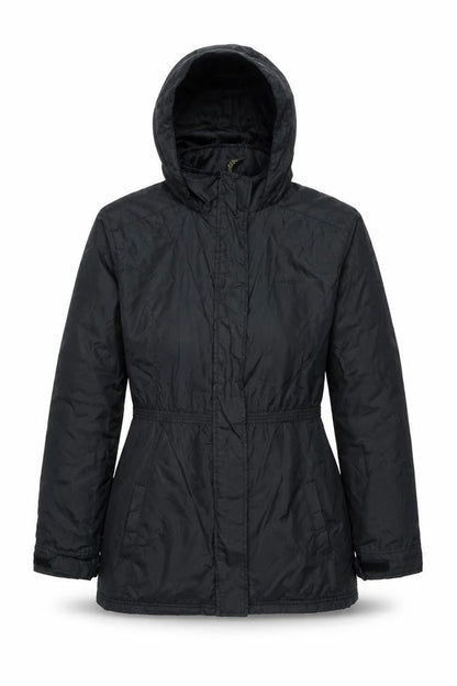 Womens UK Size 12 LA Gear Black Parka Coat