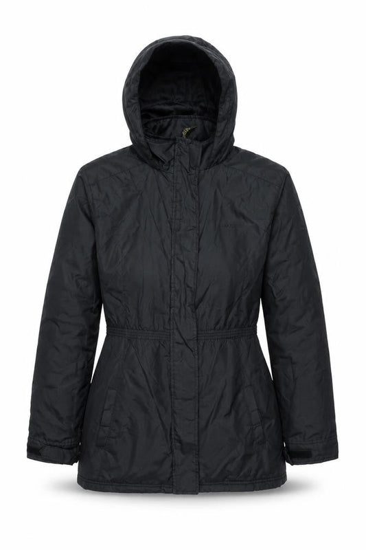 Womens UK Size 12 LA Gear Black Parka Coat