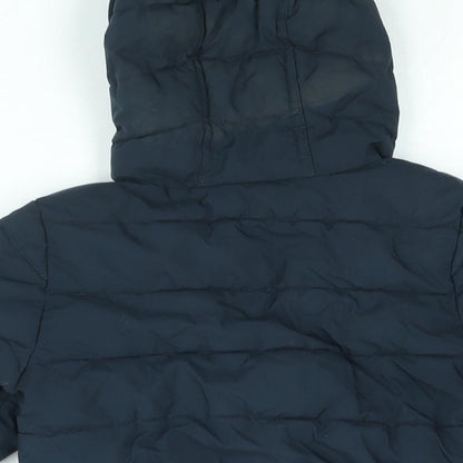 NEXT Boys Blue Puffer Jacket Jacket Size 4-5 Years Zip