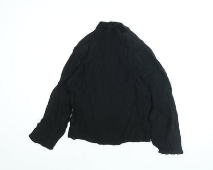 Womens UK Size S Weekday Black Basic Blouse