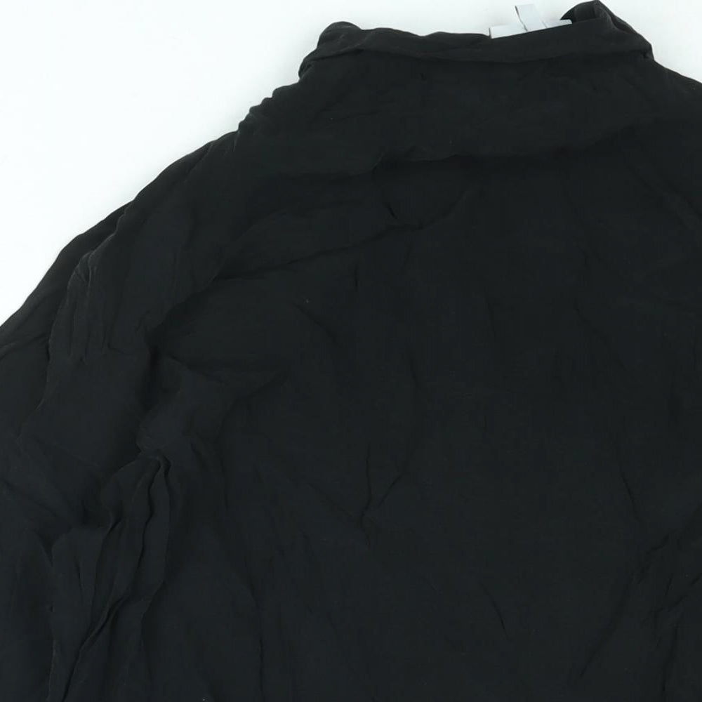 Womens UK Size S Weekday Black Basic Blouse
